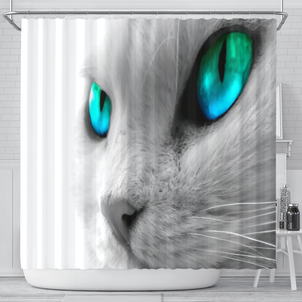 Cat Eyes Shower Curtain - Modern Style