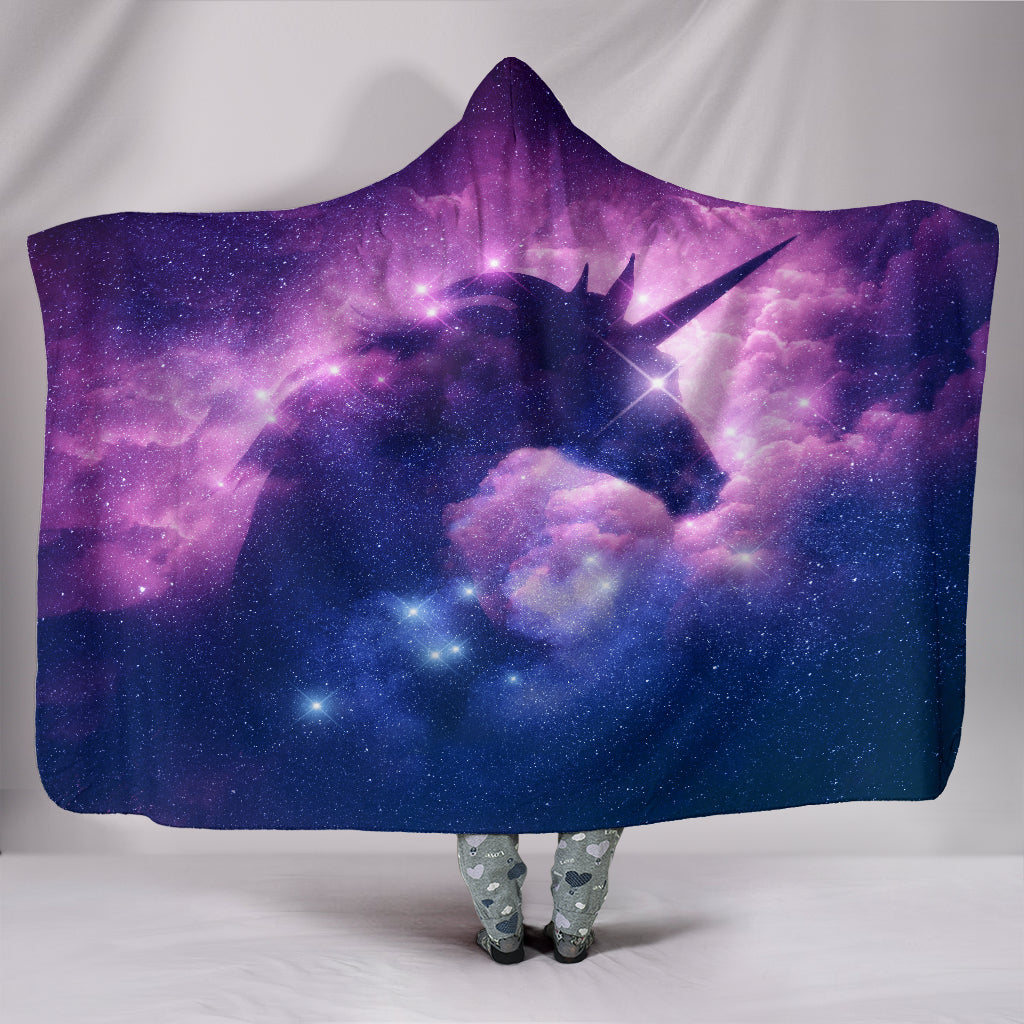 Cosmic Unicorn Hooded Blanket - Modern Style