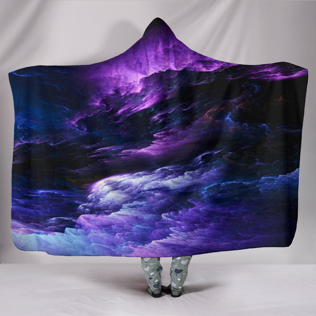 NP Purple Universe Hooded Blanket