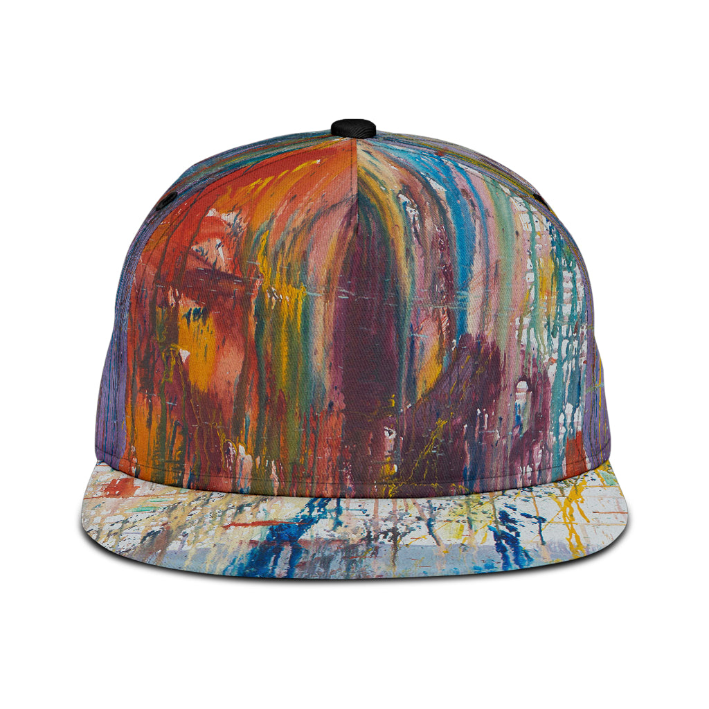 Drizzled Snapback Cap from Expressionistic Fine Art Painting