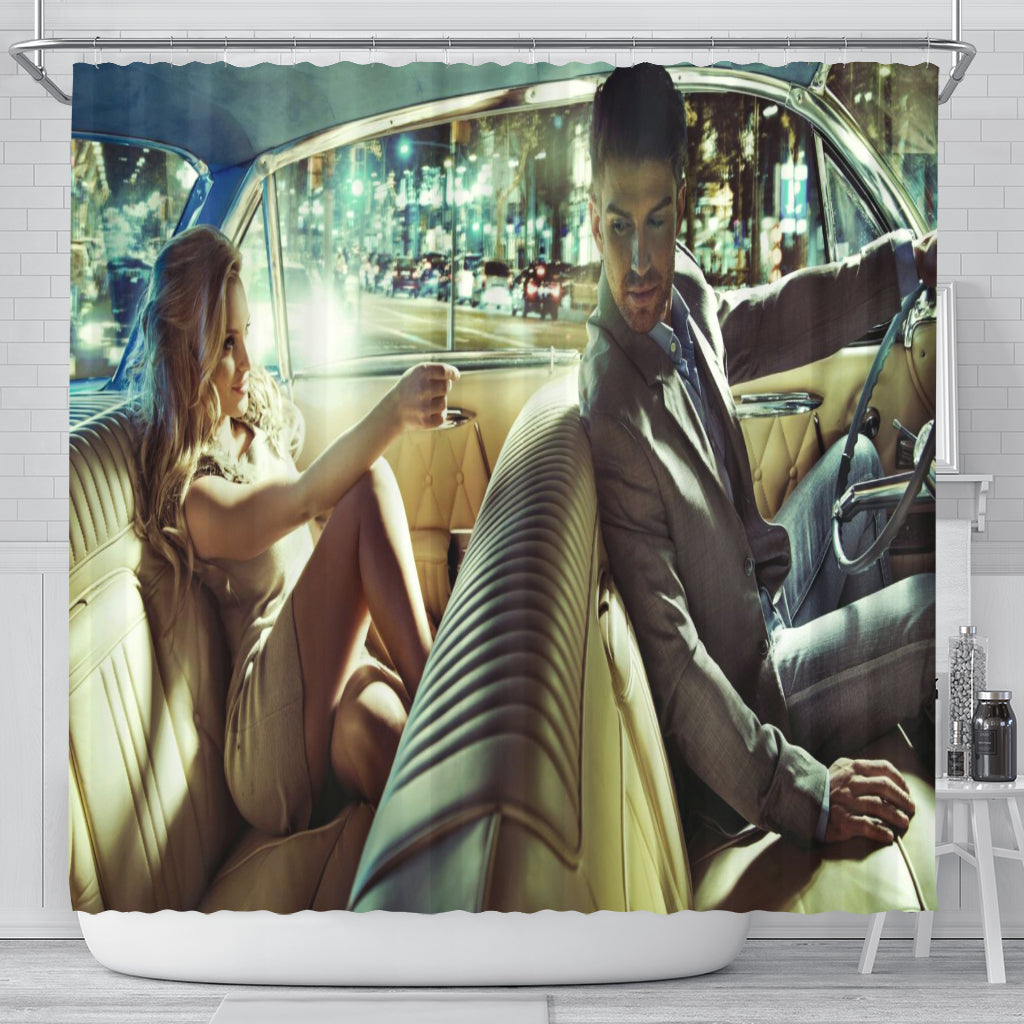 Taxi Ride Shower Curtain
