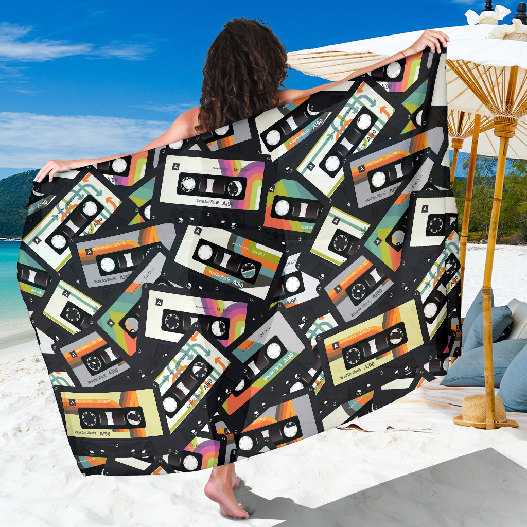 Retro Vintage Cassette Tape Sarong
