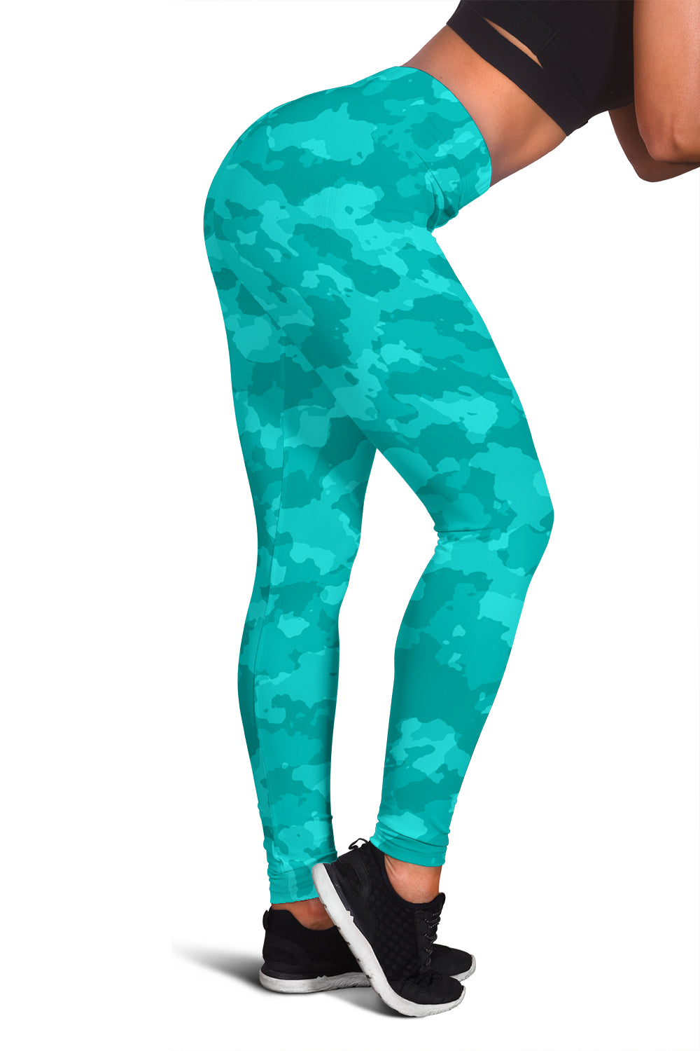 Camo Blue Leggings - Modern Style