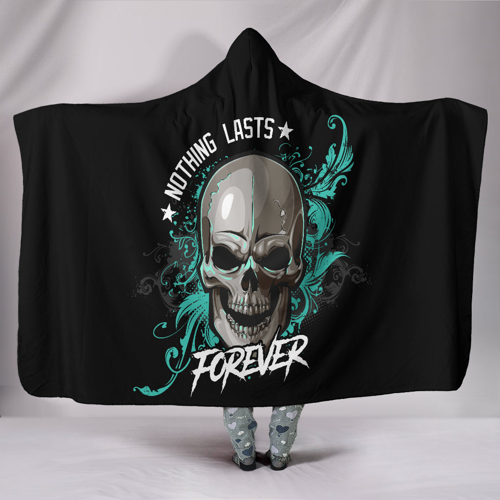 Skull Forever Hoodie Blanket