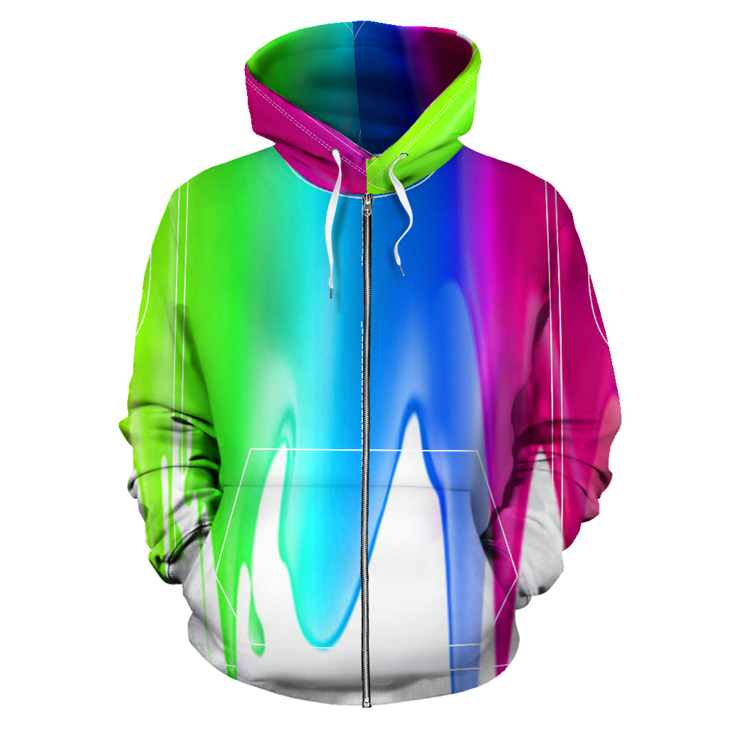 COLOR ZIP-UP HOODIE - Modern Style