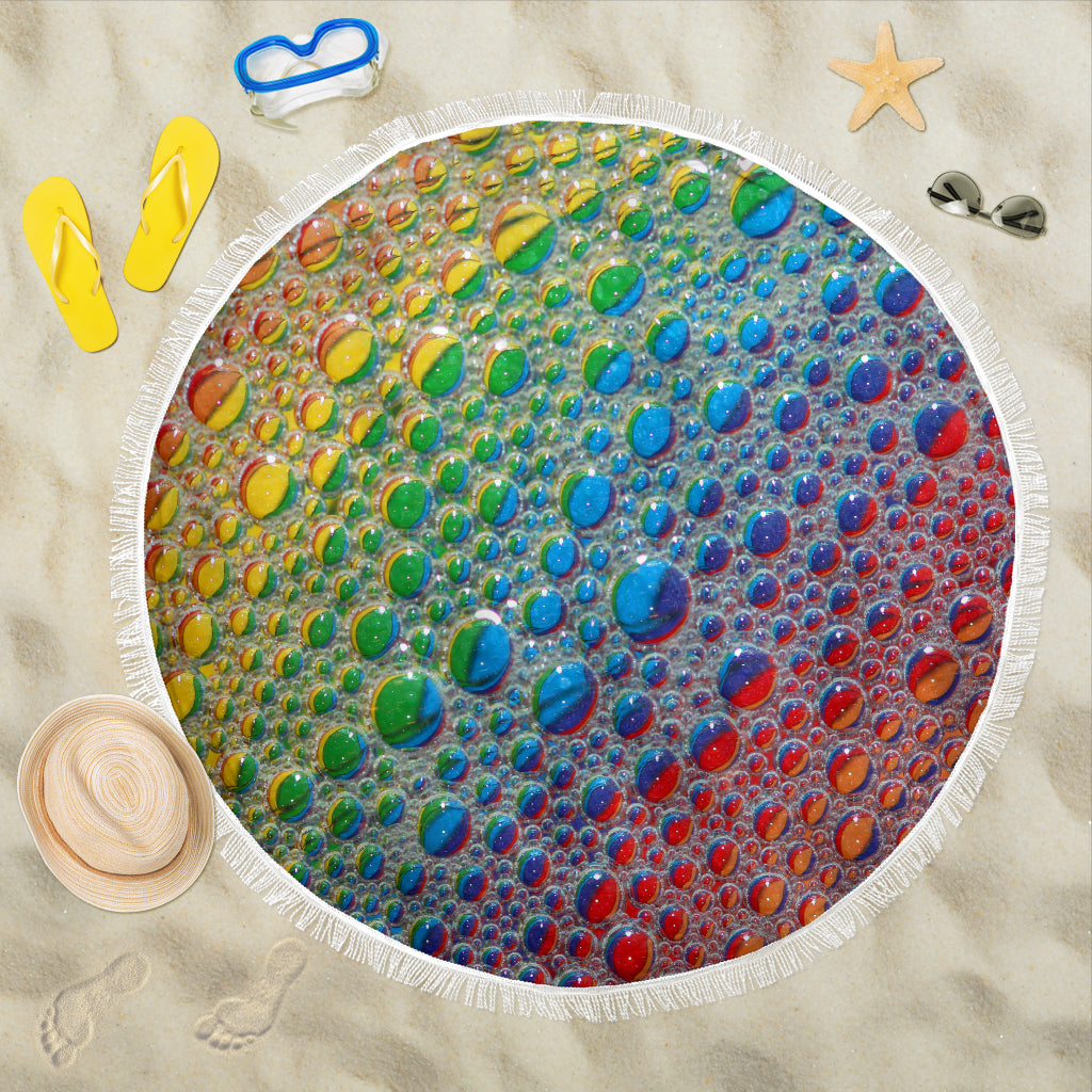 Rain Drops Beach Blanket