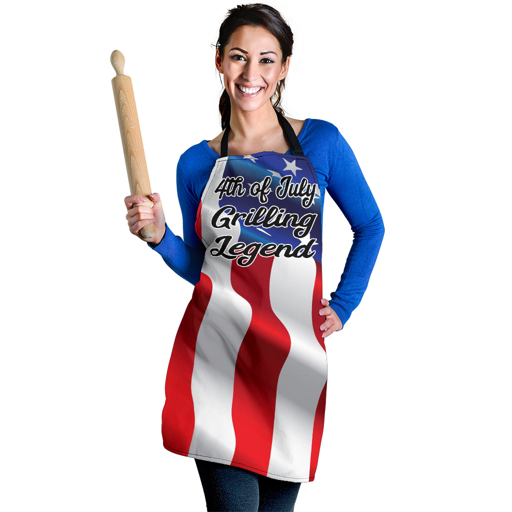 4th July Grilling Apron - Modern Style