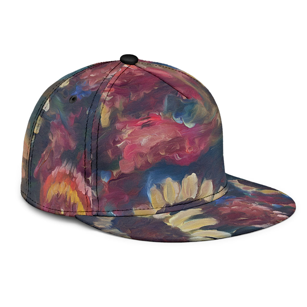 The Sunflower Bouquet Fine Art Snapback Hat from Painting