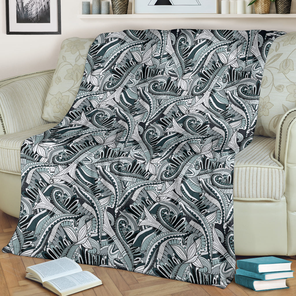 Funky Patterns In Blacks Blanket
