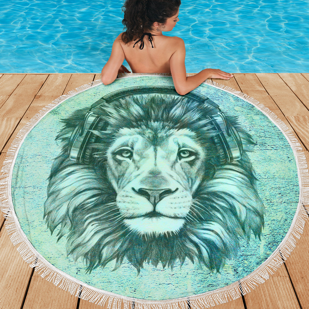 Lion Beach Blankets