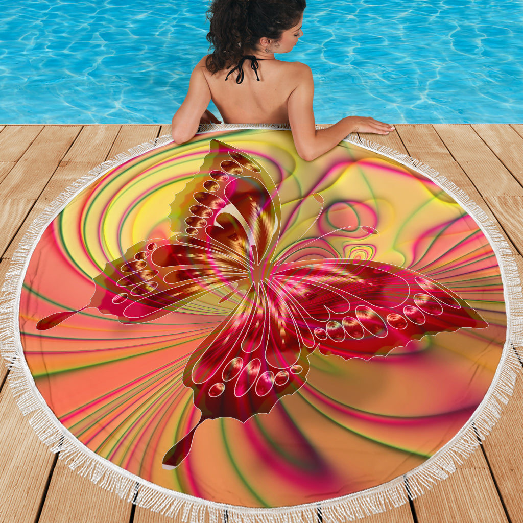 Butterfly Beach Blanket - Modern Style