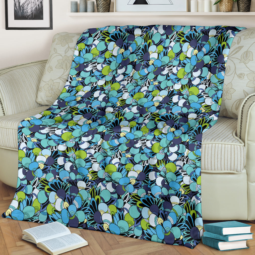 Funky Patterns in Blues Blankets
