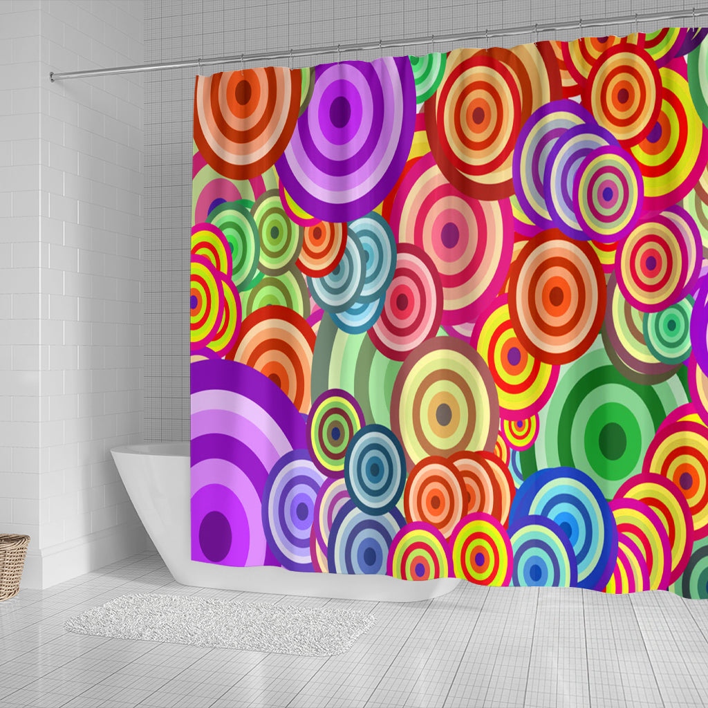 Retro Pattern Shower Curtain