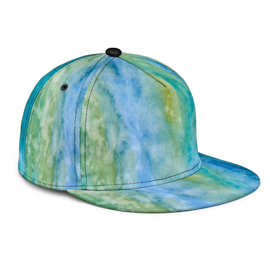 Snapback Hat Blue Watercolor Pastel
