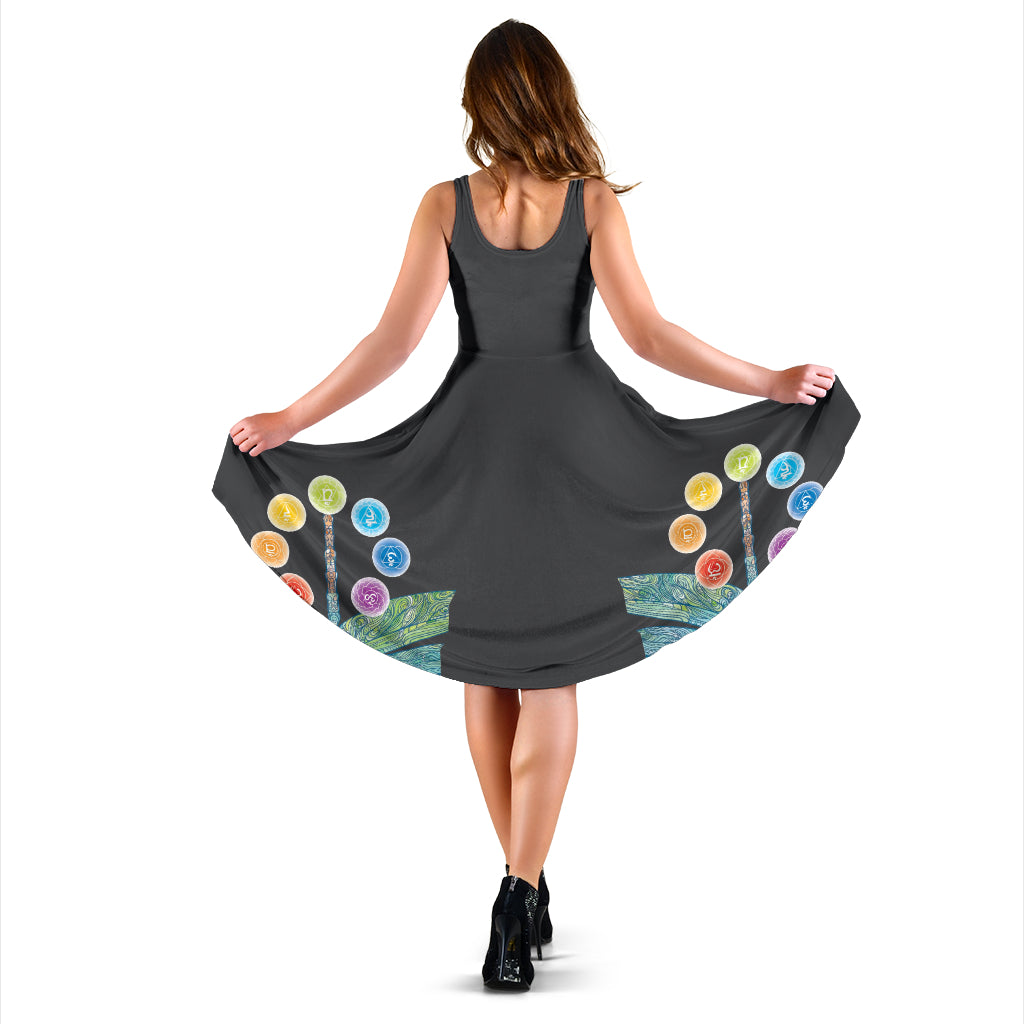 Chakra And Dragonfly Dress - Modern Style