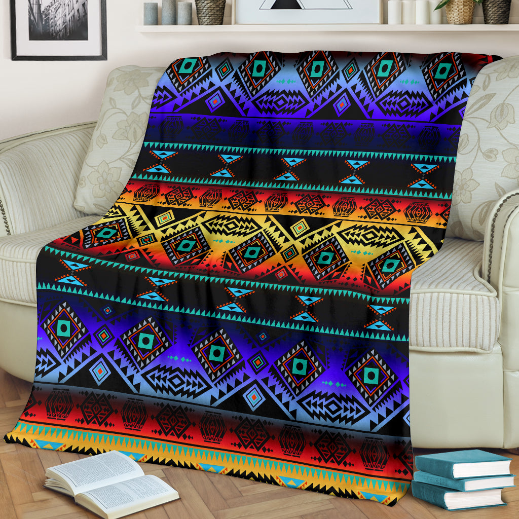 California Coast Sunset Blanket - Modern Style
