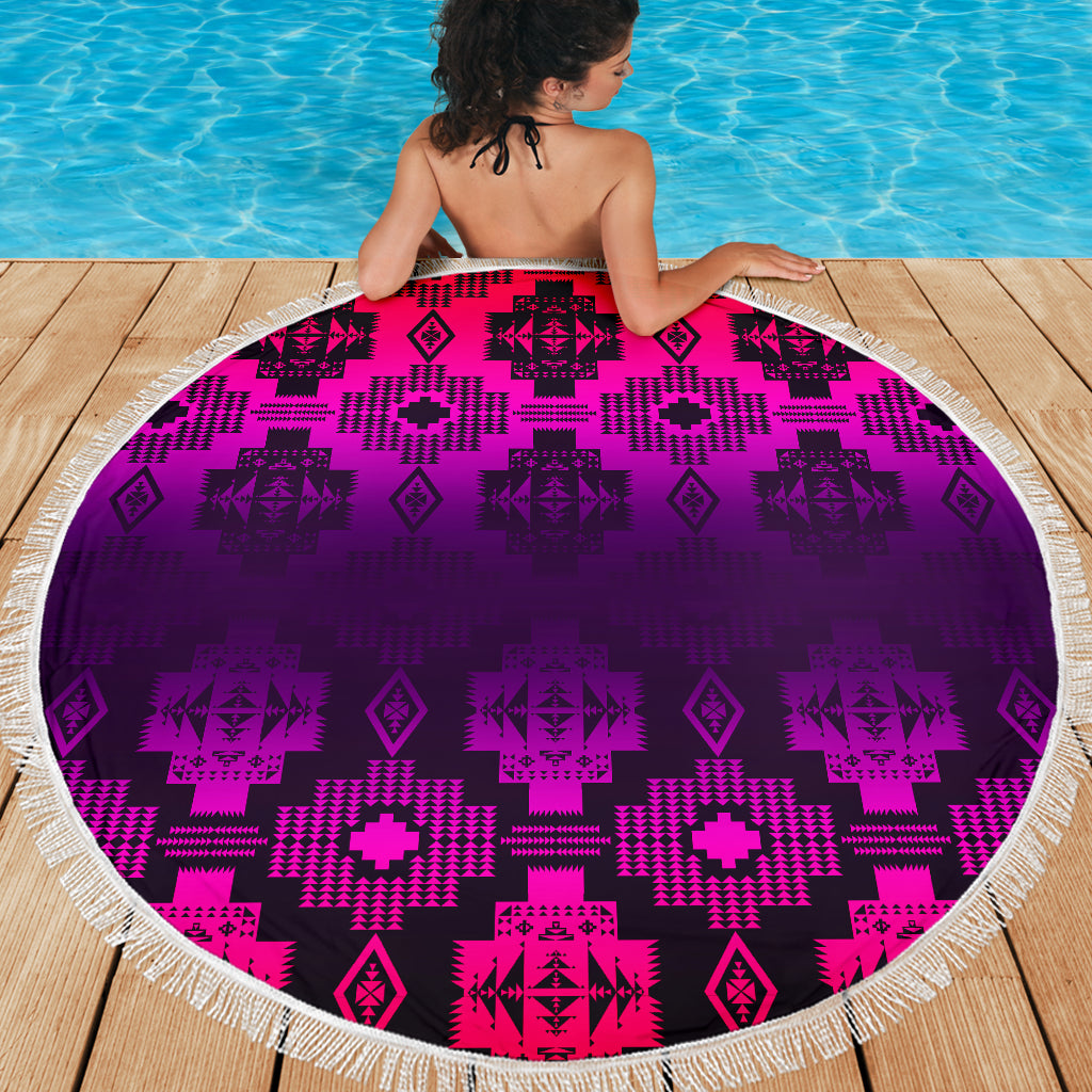 Twilight Battle Pink Beach Blanket
