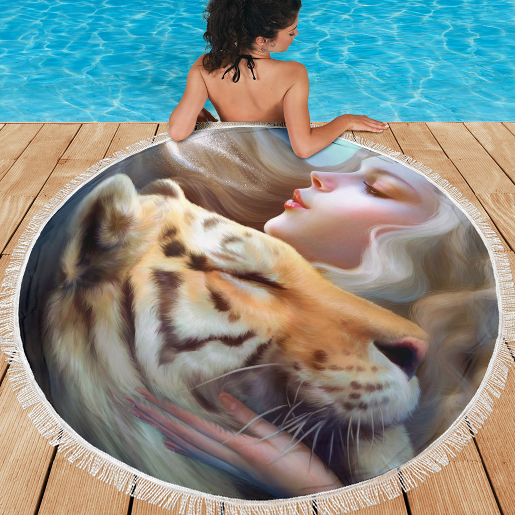 Tiger Kiss Beach Blanket