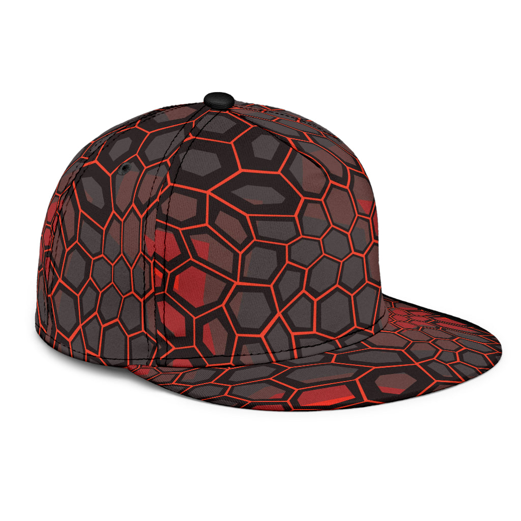 Red and Gray Snapback Hat