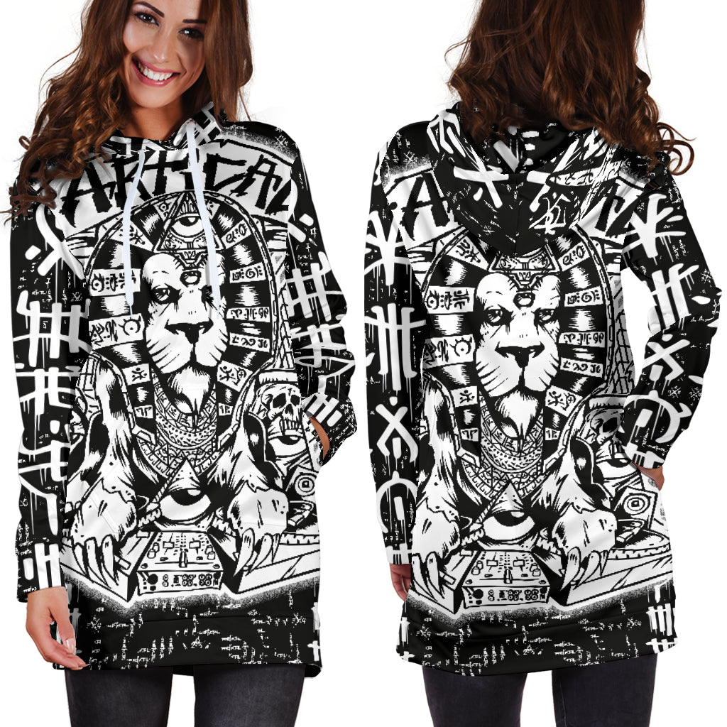 Lion On Guard Hoodie Dress