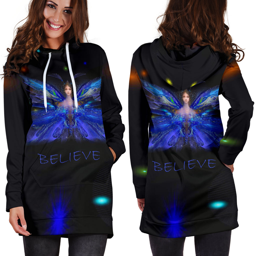 Fairy Magic Hoodie Dress - Modern Style