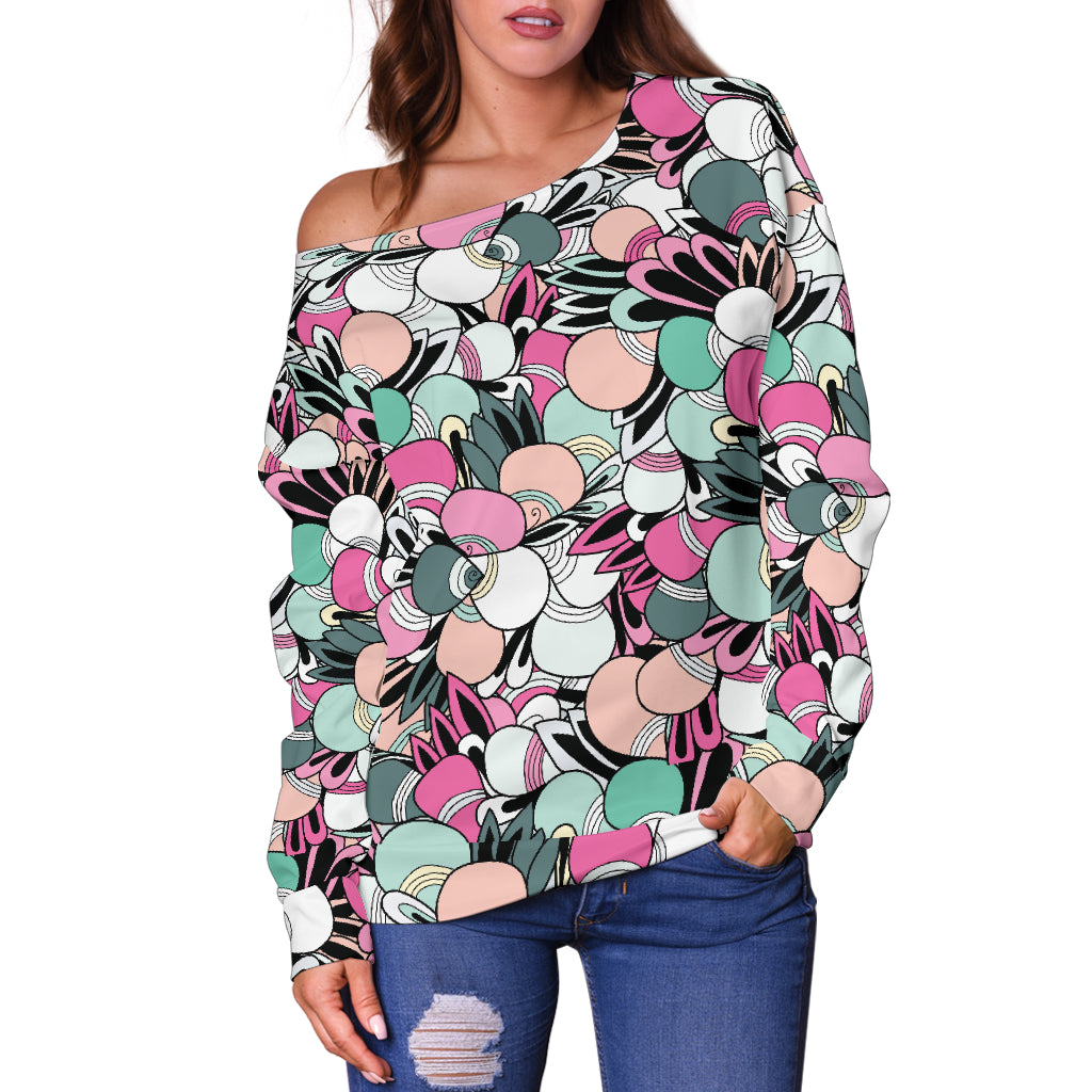 Funky Patterns in Candy Off Shoulder