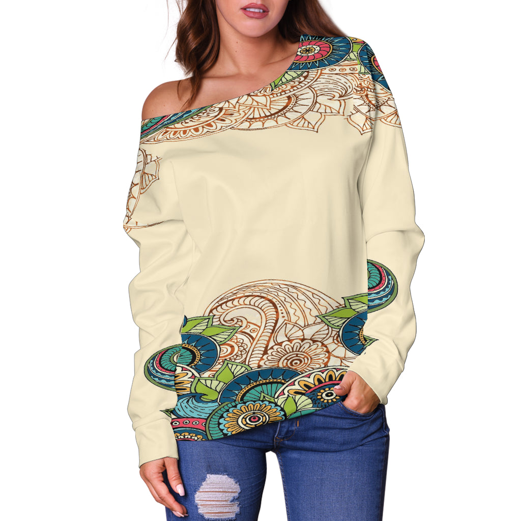 Henna Chakra Vibes Off Shoulder