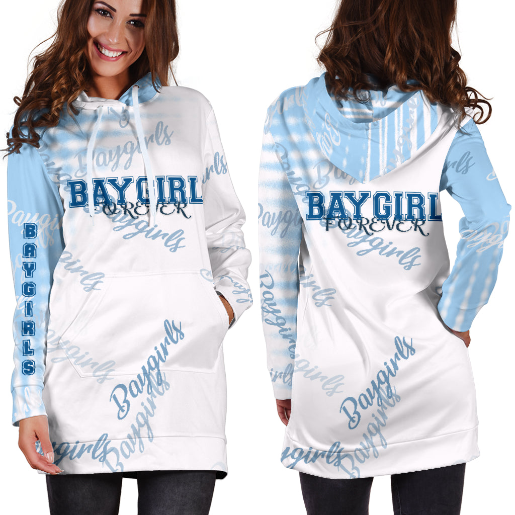 Baygirl Forever Blue Hoodie Dress - Modern Style