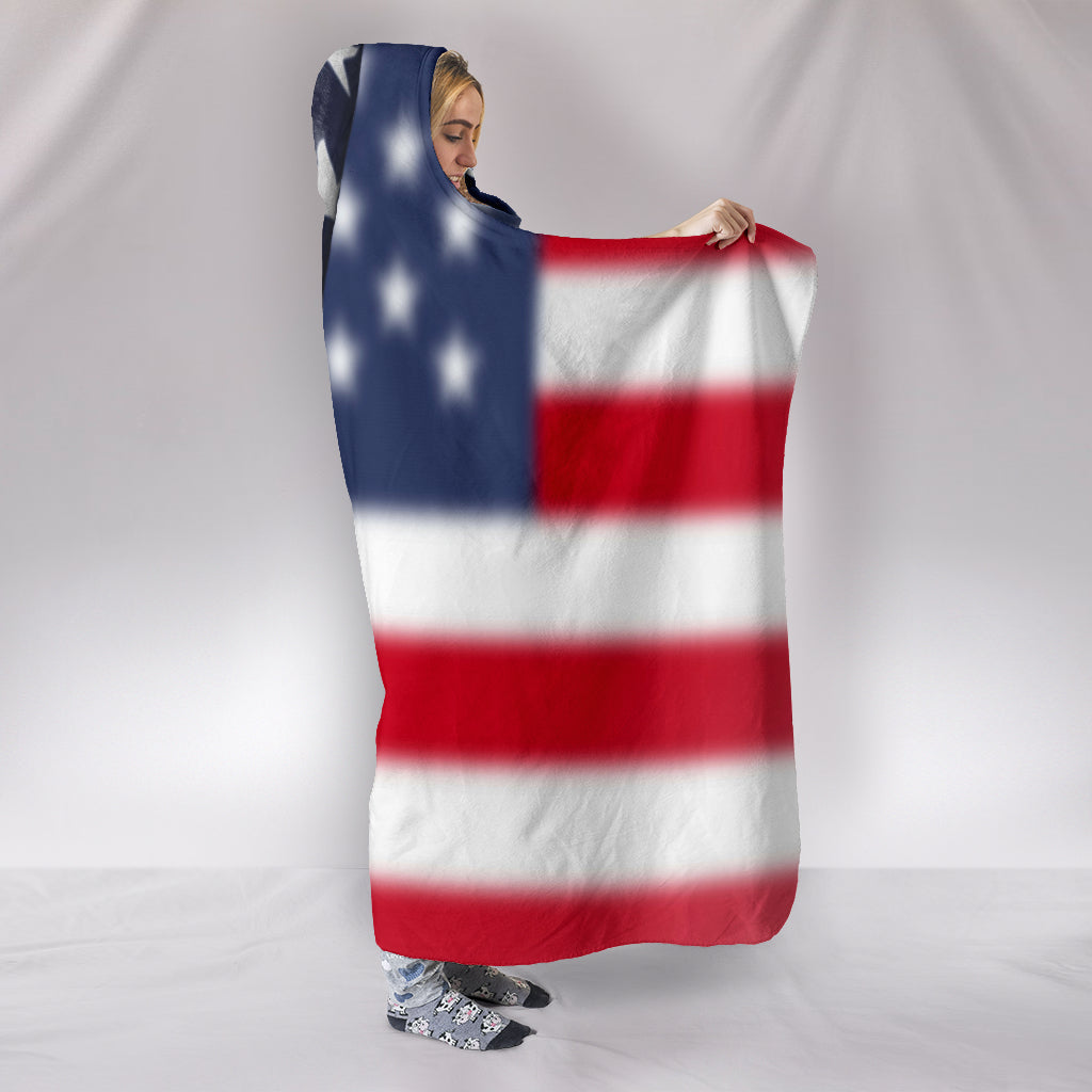 American Peace Hooded Blanket - Modern Style