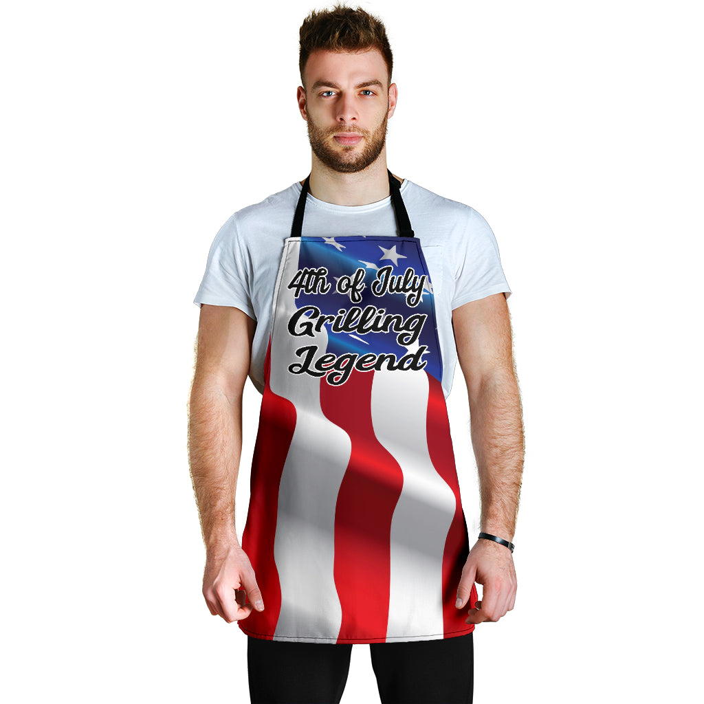 4th of July Grilling Apron - Modern Style