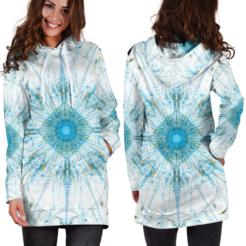 Fractal Mandala Hoodie Dress