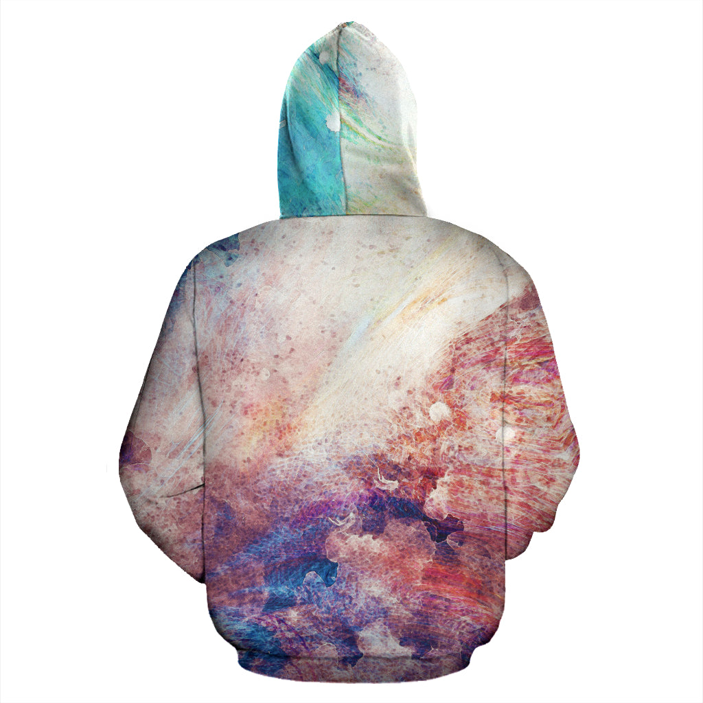 Burst Zip-Up Hoodie - Modern Style