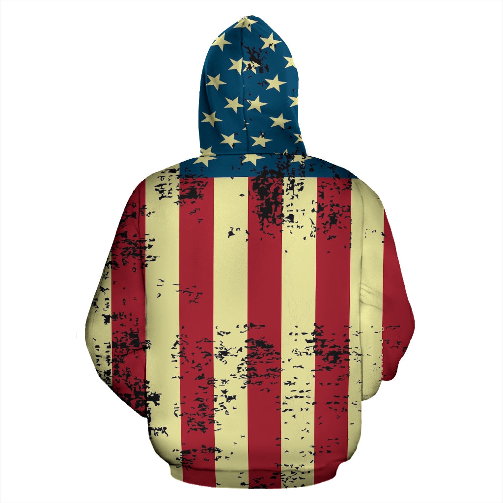 NP American Flag Zip Hoodie