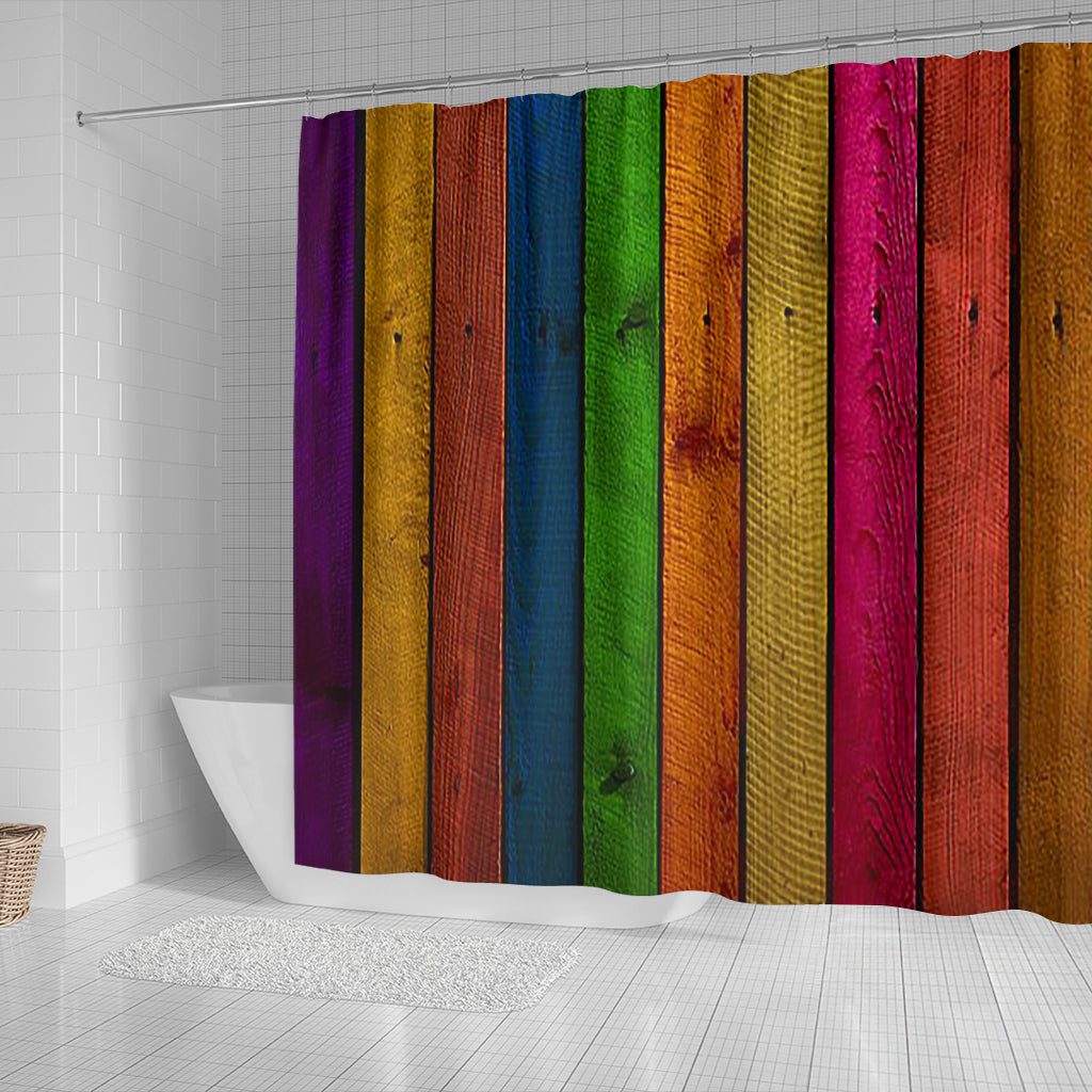 Wood Shower Curtain