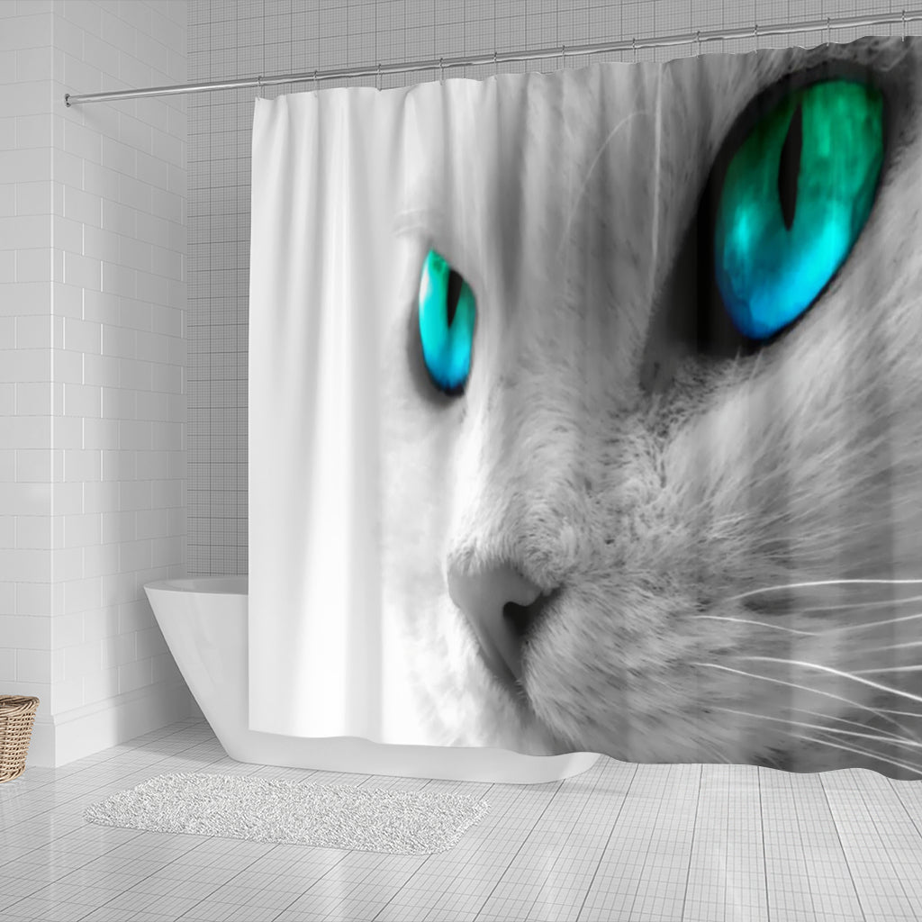 Cat Eyes Shower Curtain - Modern Style