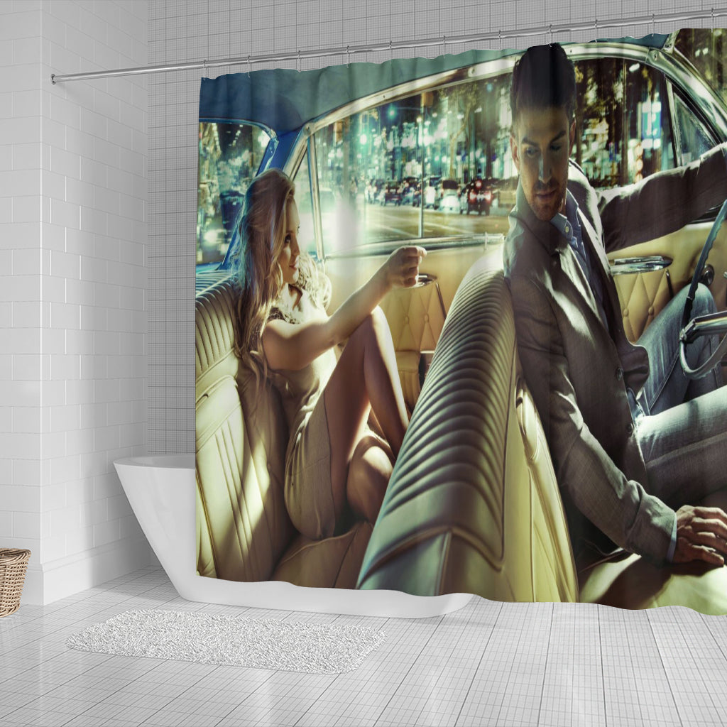 Taxi Ride Shower Curtain