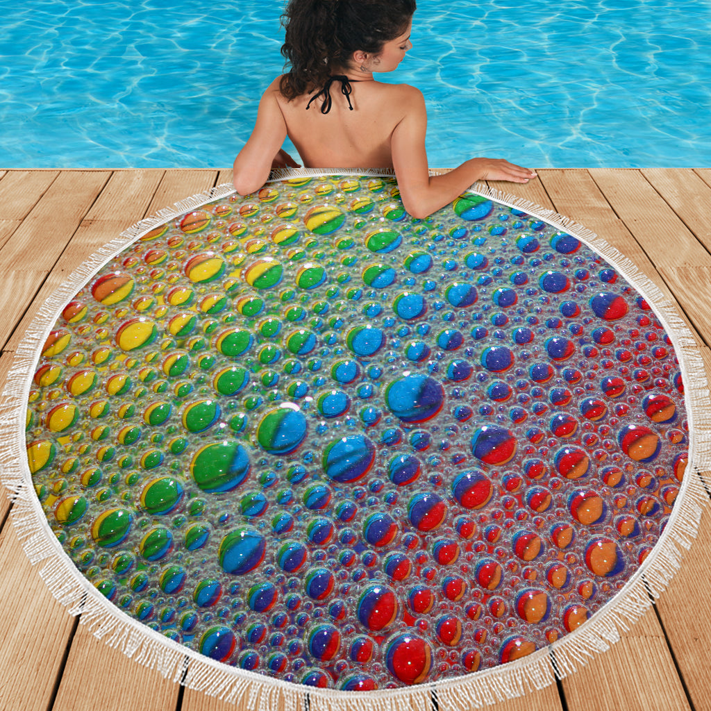 Rain Drops Beach Blanket