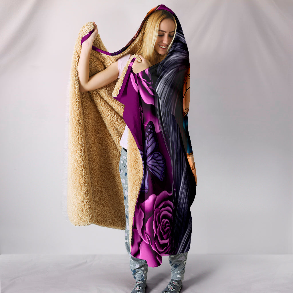 Calavera Hooded Blanket - Modern Style