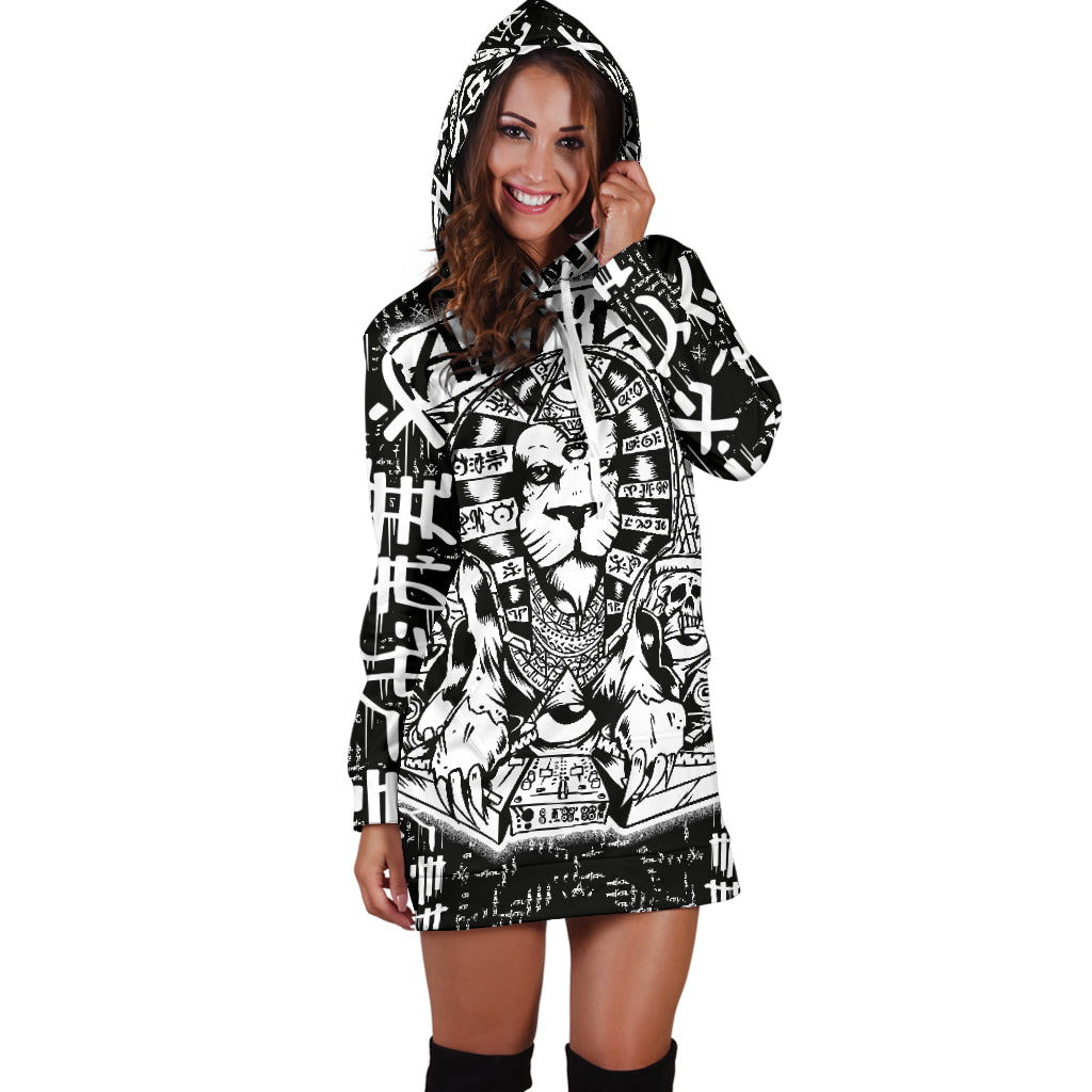 Lion On Guard Hoodie Dress
