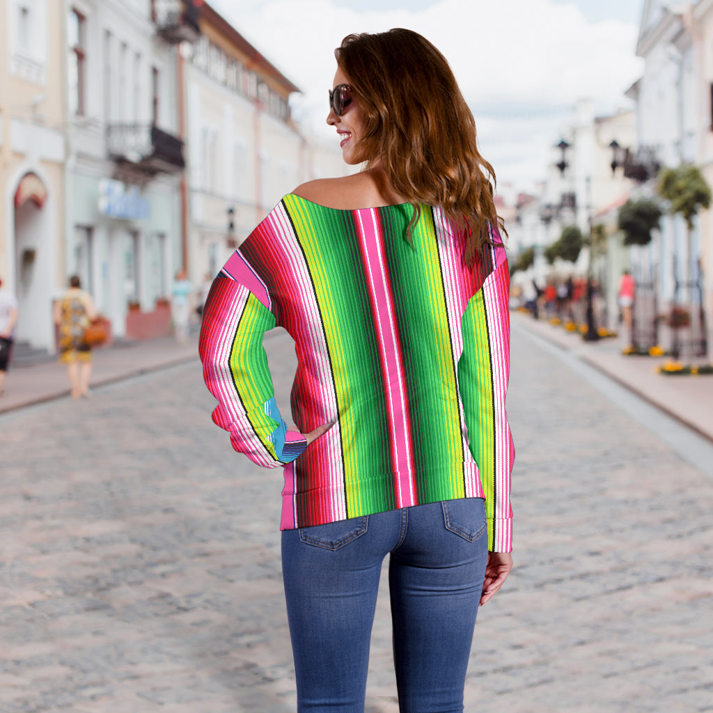 Mexican Stripe Off Shoulder