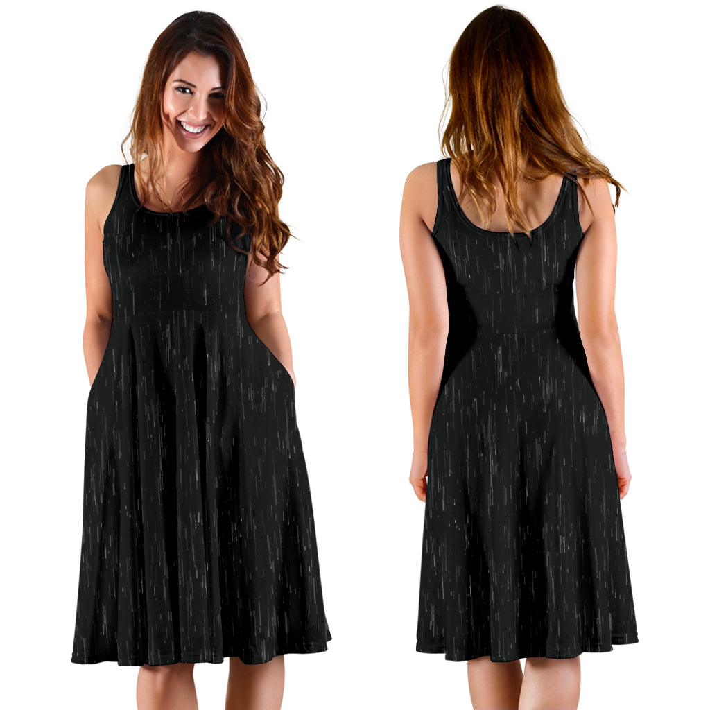 Black Rain Dress - Modern Style