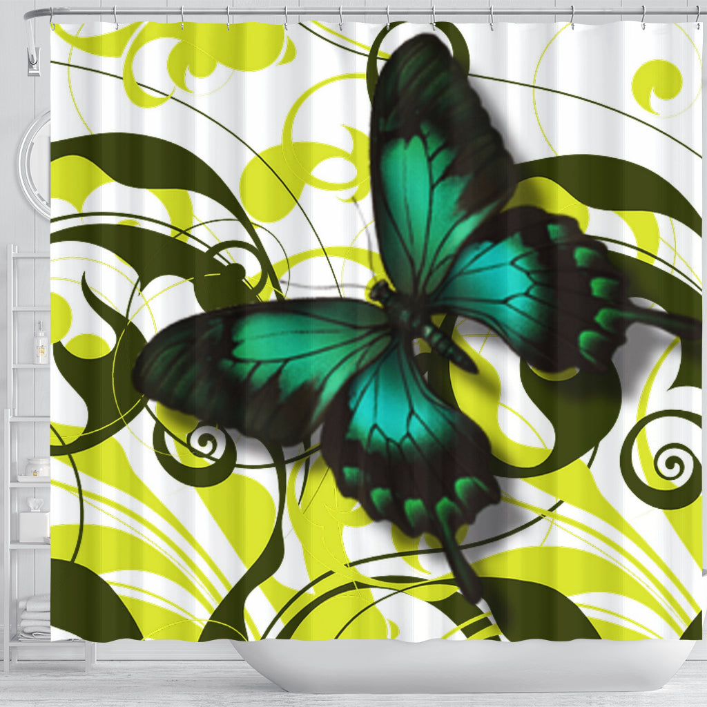 Butterfly Shower Curtain - Modern Style