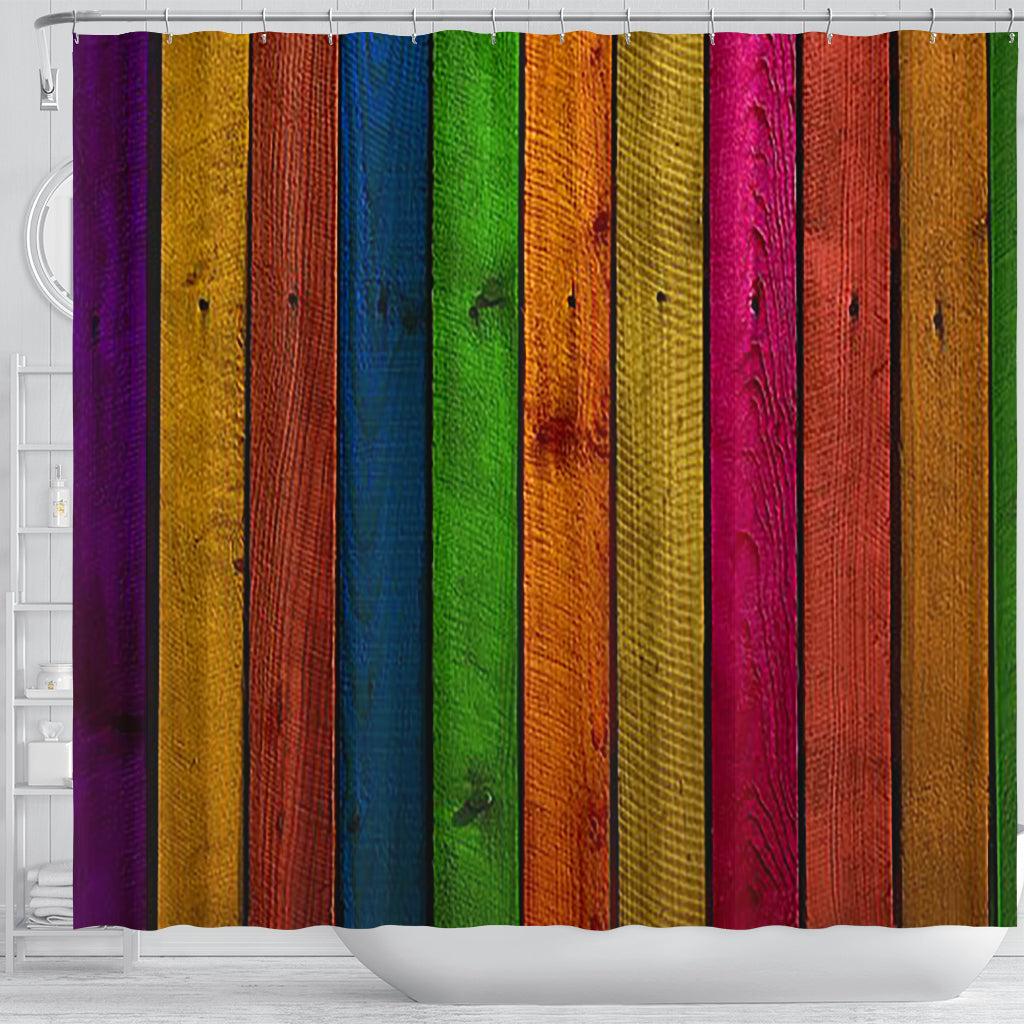 Wood Shower Curtain