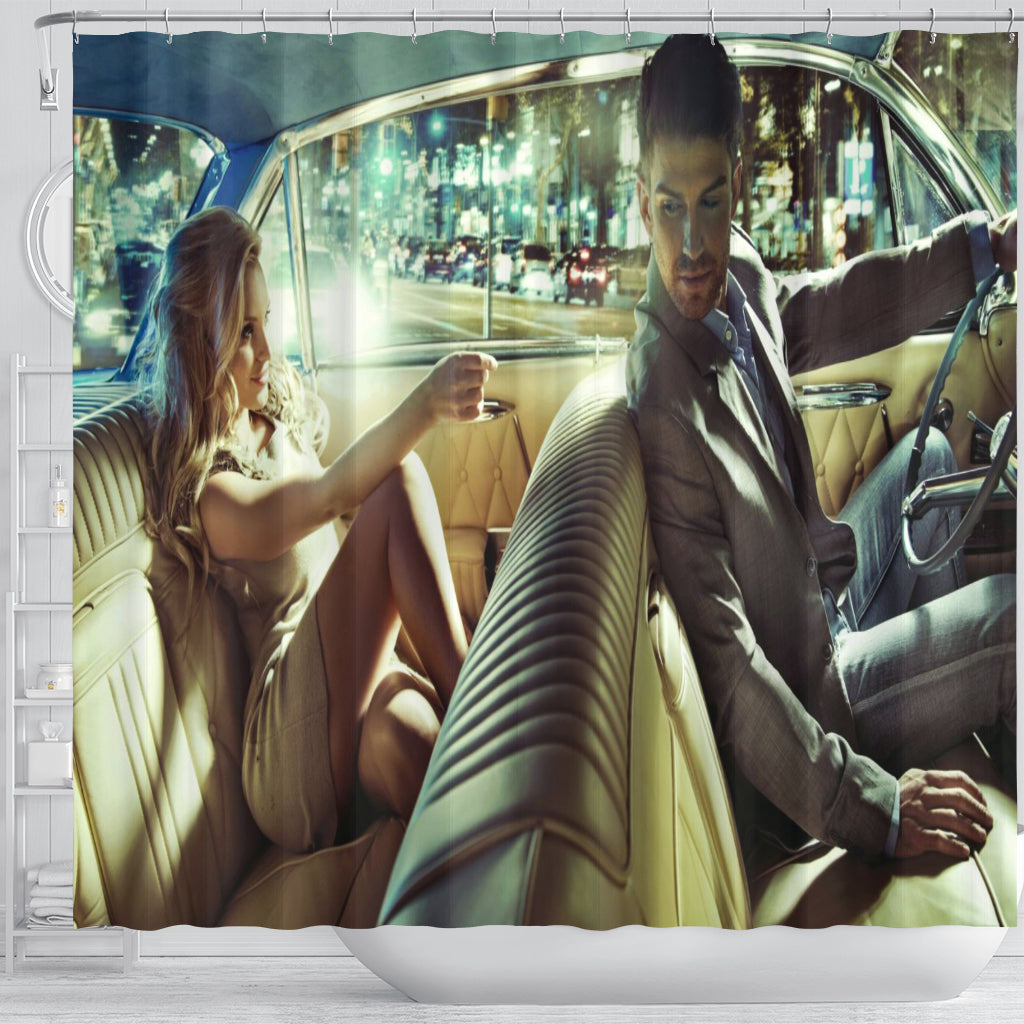 Taxi Ride Shower Curtain