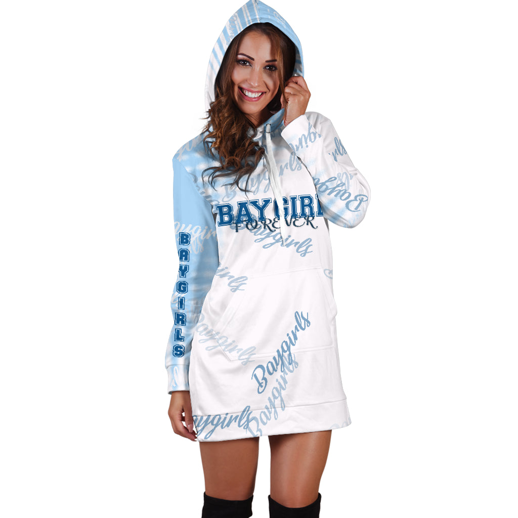 Baygirl Forever Blue Hoodie Dress - Modern Style