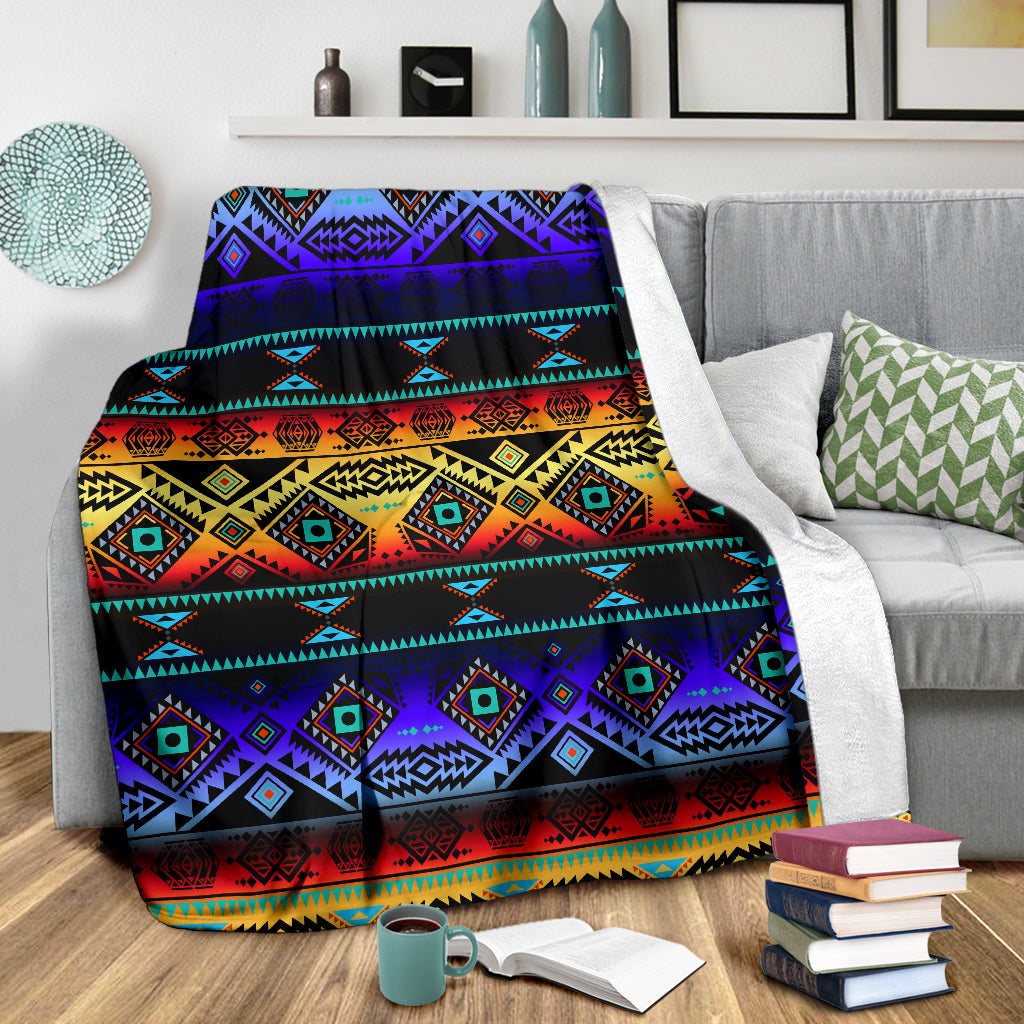 California Coast Sunset Blanket - Modern Style