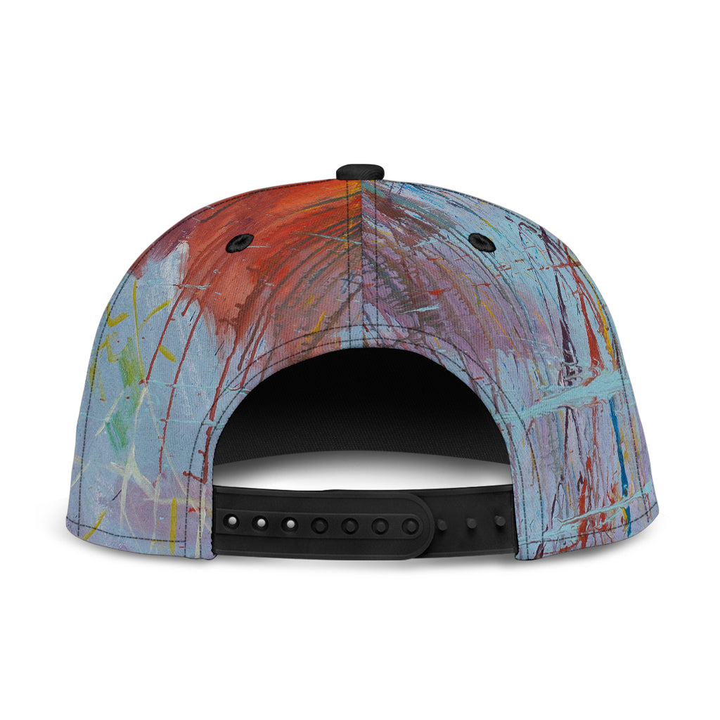 Drizzled Snapback Cap from Expressionistic Fine Art Painting