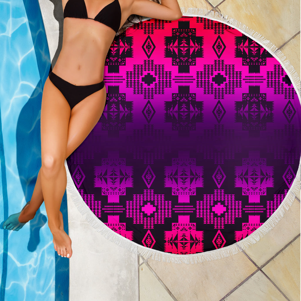 Twilight Battle Pink Beach Blanket