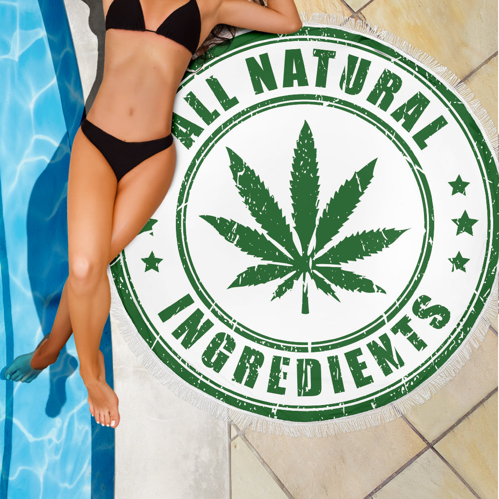 All Natural Ingredients Beach Blanket - Modern Style