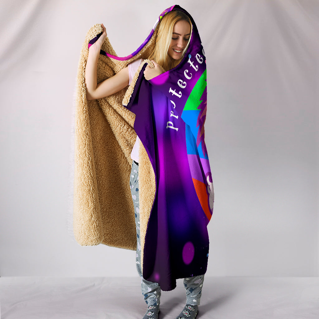 Zombie Unicorn Plush Hooded Blanket